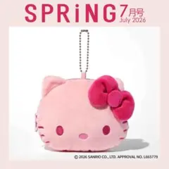 ハローキティ ぬいぐるみポーチ SPRiNG7月号特別付録 - メルカリ