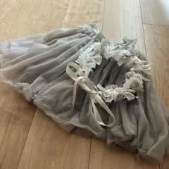 ベビードレス　チュチュ　花冠付き
