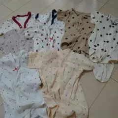 ロンパース・カバーオール 8点くま水玉苺さくらんぼモノトーン花柄ハート