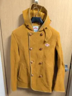 Danton コート ウールモッサ フード カラシ色