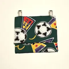 サッカーボールデザイン 移動ポケット　ハンドメイド