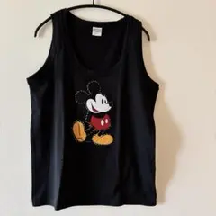古着　立体フェルトミッキー タンク Disney ブラックのサムネイル