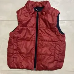 UNIQLO 赤色 中綿入りダウンベスト 100cm~