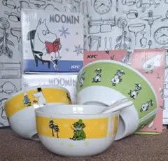 ムーミン×ケンタッキー　スプーン付きボウル 2個セット＋マルチボウル