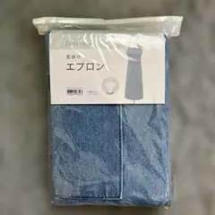 ニトリ　首掛けエプロン　デニム　フリーサイズのサムネイル