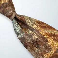 3本10000円【384】美品✨ゼニア　ネクタイ アート　レトロ　古着コーデ◎