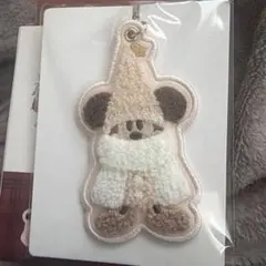 リルリンリン　キーチェーン　ベージュ　白　クリスマス　ディズニー