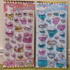 プチウォーターinシール 2点セット ウォーターシール ストーン付き サンリオ