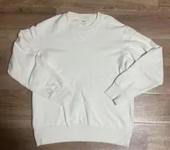 UNIQLO クルーネックトレーナー L ホワイト