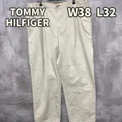 トミーヒルフィガー チノパン パンツ ベージュ W38 L32【く097】のサムネイル