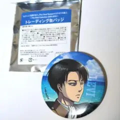 進撃の巨人 The Final Season カラオケの鉄人 リヴァイ 缶バッジ