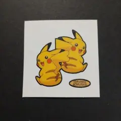 ポケモンパンシール　ポケモンデコキャラシール　ピカチュウ　オス&メス　可愛い