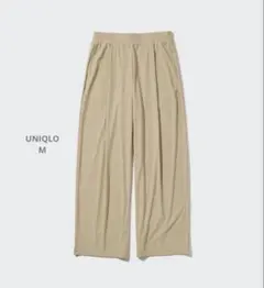 【訳あり】UNIQLO ウルトラストレッチエアリズムワイドパンツ　M465789
