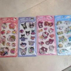 正規品 スパンコールパーティー　サンリオ　4枚セット