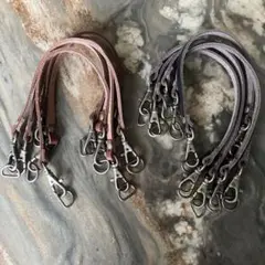 レザー製ストラップパーツ 3色セット