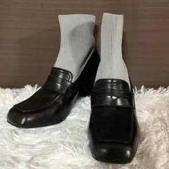 31 Sons de mode ソックス風レイヤードショートブーツ 黒