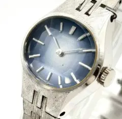 【希少 稼働】セイコー 腕時計 レディース 手巻き カットガラス 純正ベルト