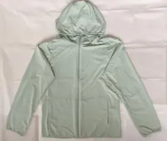 ユニクロ　エアリズムUVカットメッシュパーカ　グリーン　子供服160cm