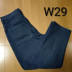 ユニクロ　ワイドフィットジーンズ　08ダークグレー　W29