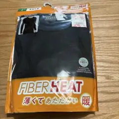 L●黒★CLOSSHI★FIBER HEAT暖★メンズ長袖丸首シャツ