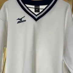 MIZUNO テニス ウェア Vネック ホワイト S