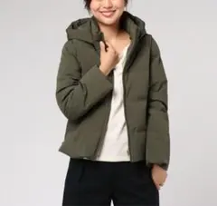 JETSET 2WAYショートダウンジャケット フード ベスト 40 カーキ