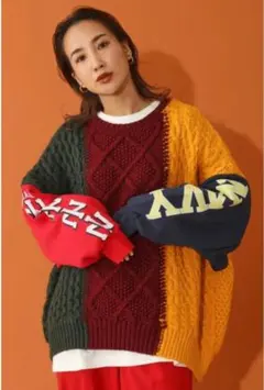 RODEO CROWN WIDE BOUL H×R ニットドッキングトップスのサムネイル