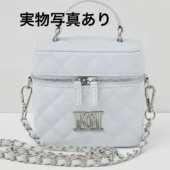 darich ダーリッチ　キルティングスクエアミニバッグ　SAX 水色