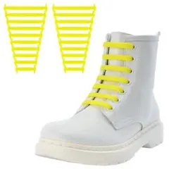 靴ひも-結ばない 靴紐 ゴム 靴ひも 伸縮 靴紐 ほどけない 簡単取り付け