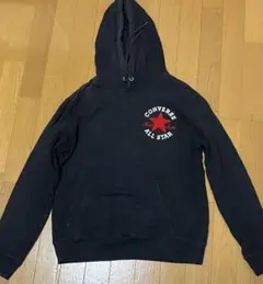 【値下げ中】CONVERSE ブラック パーカー