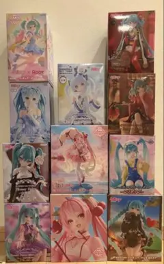 初音ミクプライズフィギュアまとめ売り　桜ミク　雪ミク　ほおずき他　11点セット