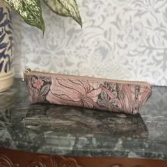 ウィリアムモリス ピンパーネル(P) スリムペンケース・ポーチ ハンドメイド