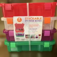 Stackable Storage Boxes 4個セットのサムネイル