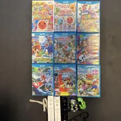 Wii U ゲームソフトセット 9本＋リモコン・amiibo2個