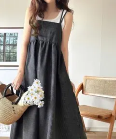 【✨新品✨】classicalelf バックリボンフレアキャミワンピ