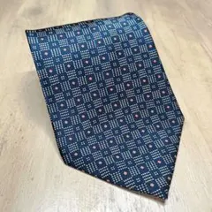 COMME CA DU MODE MEN ネクタイ ネイビー 小紋柄のサムネイル