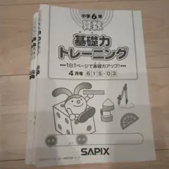 SAPIX基礎力トレーニング 6年生　1〜12月セット 2025年最新】サピックス 基礎力トレーニング 6年の人気アイテム