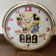 海外版　レトロディズニー掛け時計訳あり
