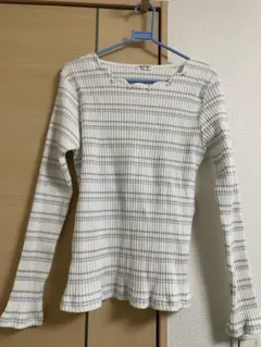 Honeys ビジュー付きボーダートップス