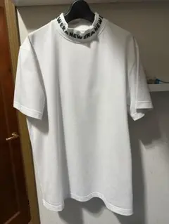 V12 モックネックシャツ ホワイト 半袖 - メルカリ