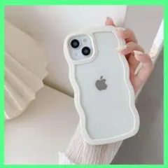 iPhone 15/14/13ケース クリア TPU( 6.1インチ,白)