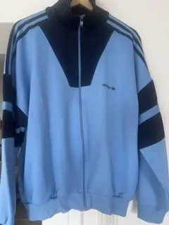 あのちゃん着用adidas トレフォイル ジャージ ライトブルー×ネイビー