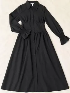 H&M ブラック シャツワンピース 長袖