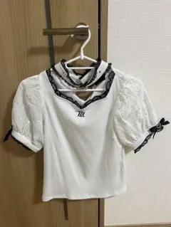 ROJITA 半袖　ハートバックルチョーカーニット　5/10まで出品