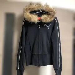 Puma ファー付きフード パーカー