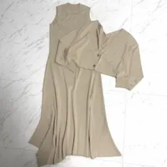 【未使用級】グレースコンチネンタル サイド フレア ニット セット ワンピース