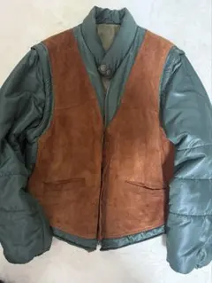 グリーンブラウンダウンジャケット