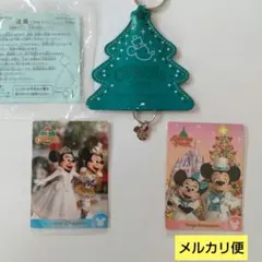 ディズニー 非売品 クリスマス コレクションカード キーケース チャーム グッズ
