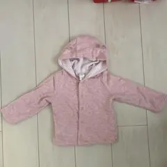 babyGAP 80 ピンク　ミミ付きパーカー