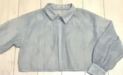 NICE CLAUP シースルーシャツ